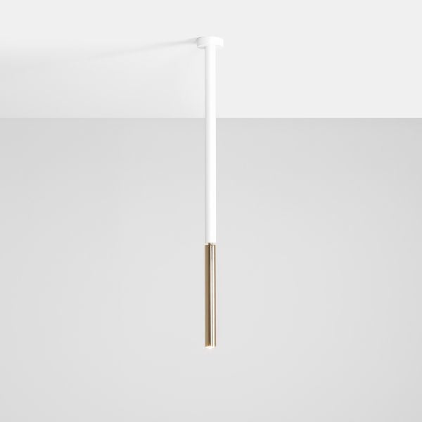 Aldex Lampa sufitowa STICK 1067PL_G_M, biały/złoty, 1x35W G9