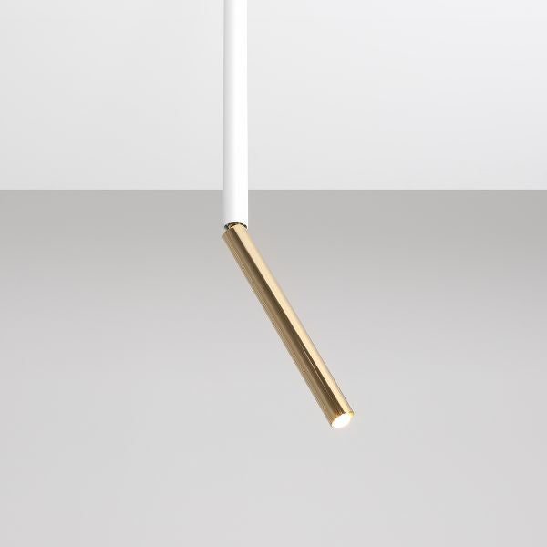 Aldex Lampa sufitowa STICK 1067PL_G_M, biały/złoty, 1x35W G9