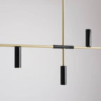 Aldex Lampa sufitowa TREVO 6, 1083K40, czarny/mosiądz, 6x35W GU10