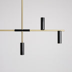 Aldex Lampa sufitowa TREVO 6, 1083K40, czarny/mosiądz, 6x35W GU10