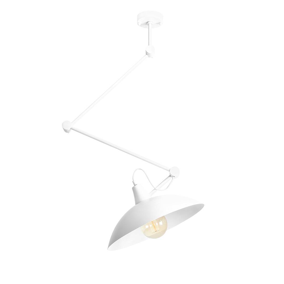 Aldex Lampa sufitowa na wysięgniku MELOS 808PL_G, biała, 1x60W E27