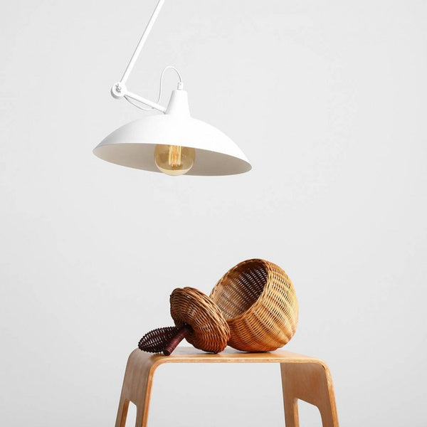 Aldex Lampa sufitowa na wysięgniku MELOS 808PL_G, biała, 1x60W E27