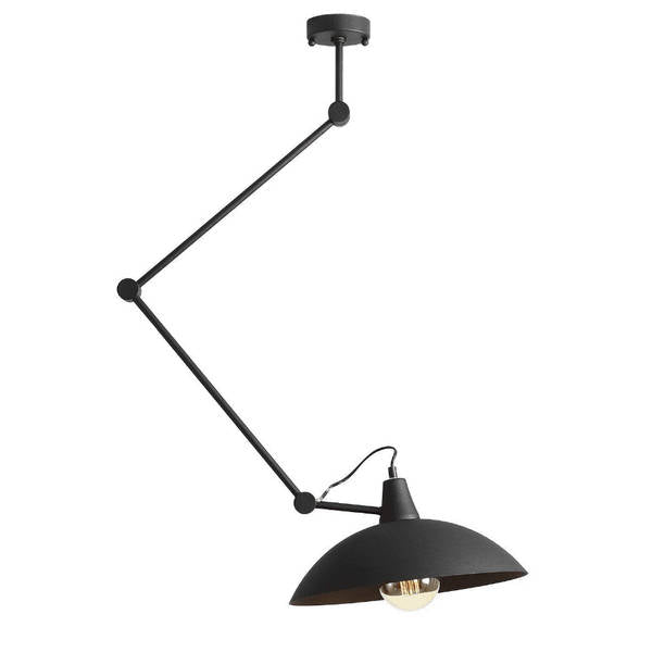 Aldex Lampa sufitowa na wysięgniku MELOS 808PL_G1, czarna, 1x60W E27