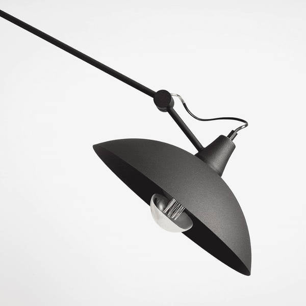 Aldex Lampa sufitowa na wysięgniku MELOS 808PL_G1, czarna, 1x60W E27