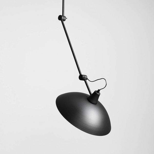 Aldex Lampa sufitowa na wysięgniku MELOS 808PL_G1_Z, czarny/złoty, 1x60W E27