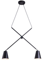 Aldex Lampa wisząca ARTE 2, 1008H1, czarna, 2x60W E27