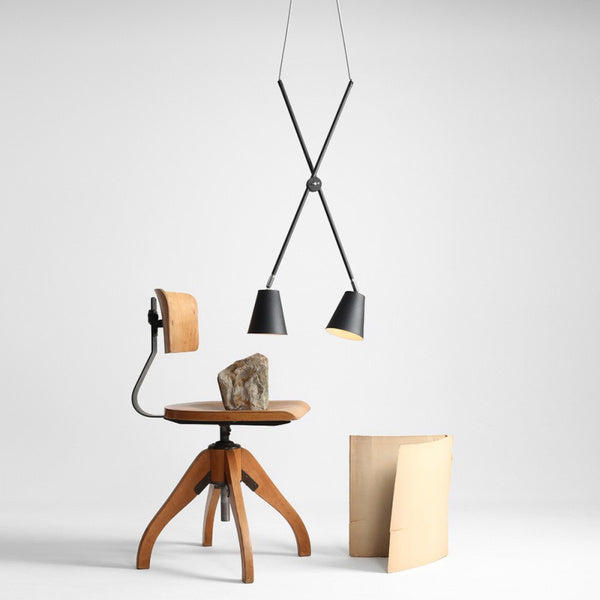 Aldex Lampa wisząca ARTE 2, 1008H1, czarna, 2x60W E27