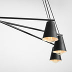 Aldex Lampa wisząca ARTE 6, 1008K1, czarna, 6x60W E27