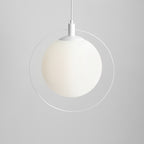 Aldex Lampa wisząca AURA 1049G, biała, 1x60W E27