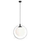 Aldex Lampa wisząca AURA 1049G1, czarny/biały, 1x60W E27