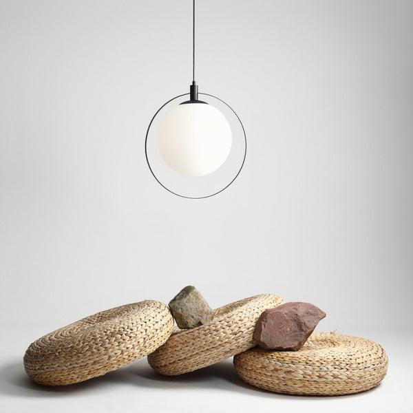 Aldex Lampa wisząca AURA 1049G1, czarny/biały, 1x60W E27