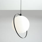 Aldex Lampa wisząca AURA 1049G1, czarny/biały, 1x60W E27