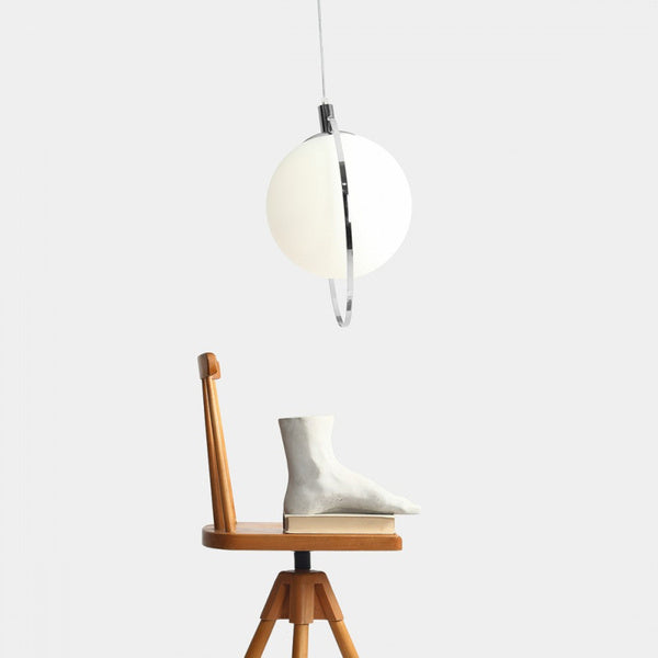 Aldex Lampa wisząca AURA 1049G4, chrom/biały, 1x60W E27