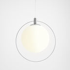 Aldex Lampa wisząca AURA 1049G4, chrom/biały, 1x60W E27