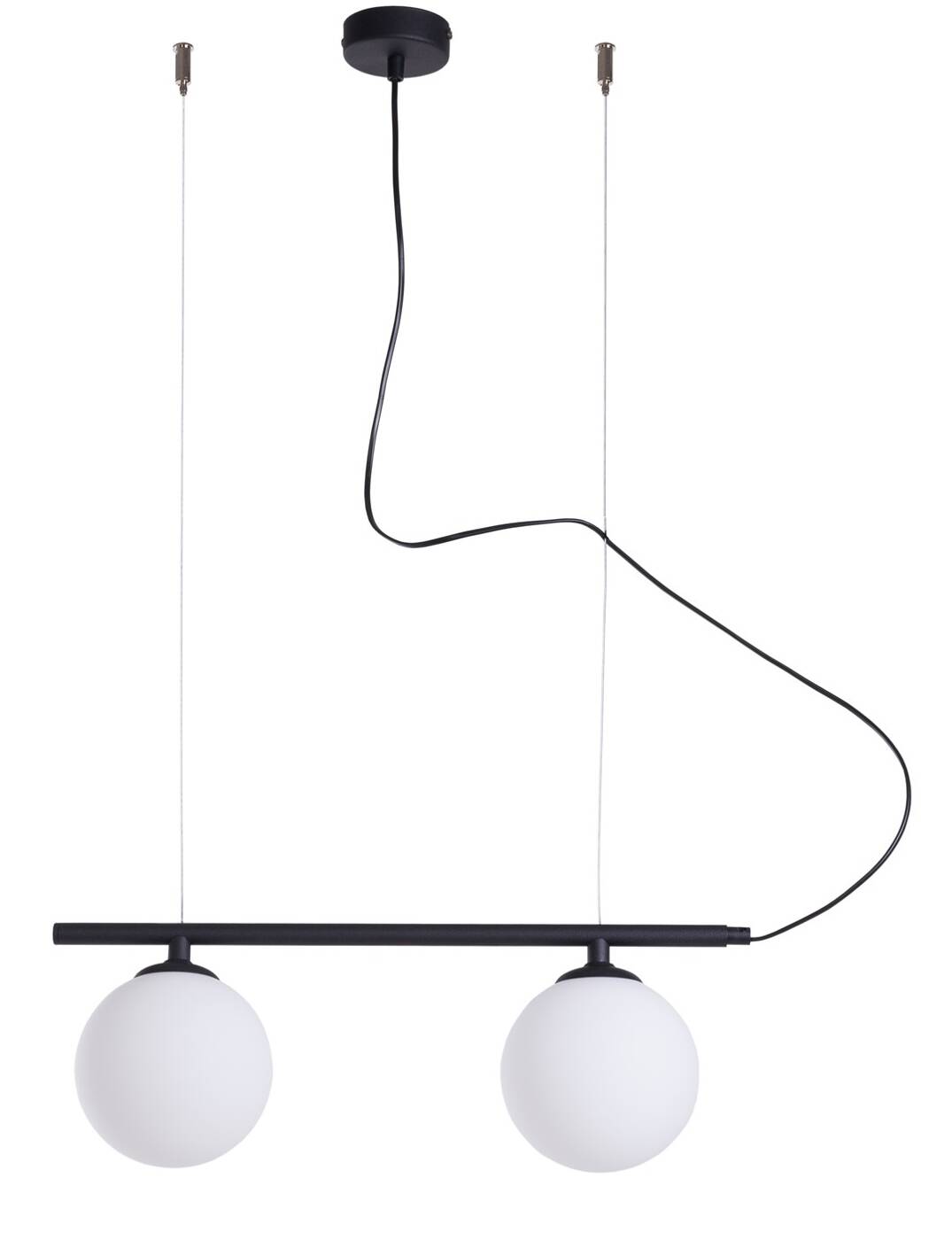 Aldex Lampa wisząca BERYL 2, 1006H1, czarny/biały, 2x40W E14