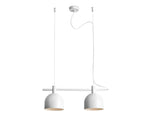 Aldex Lampa wisząca BERYL 2, 976H, biała, 2x60W E27
