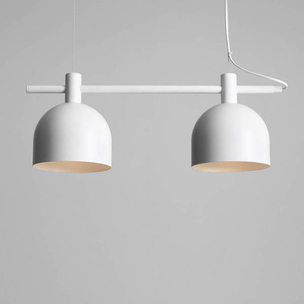 Aldex Lampa wisząca BERYL 2, 976H, biała, 2x60W E27