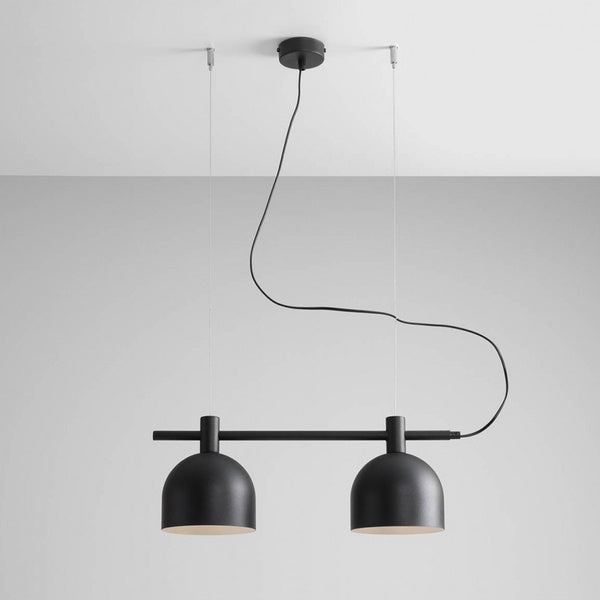 Aldex Lampa wisząca BERYL 2, 976H1, czarna, 2x60W E27