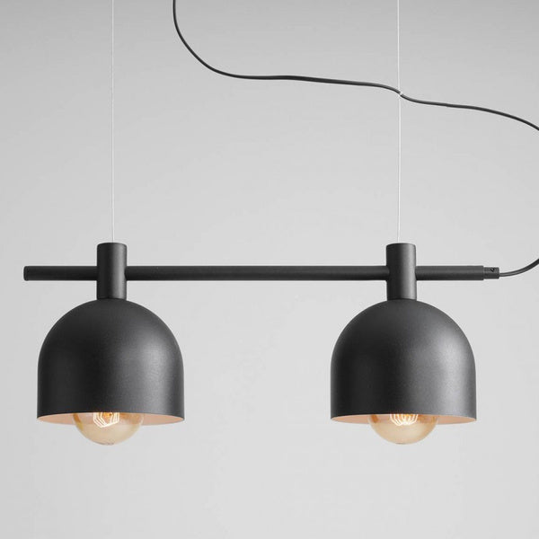 Aldex Lampa wisząca BERYL 2, 976H1, czarna, 2x60W E27