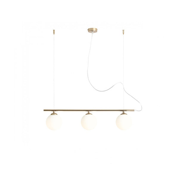 Aldex Lampa wisząca BERYL 3, 1006E_30, złoty/biały, 3x40W E14