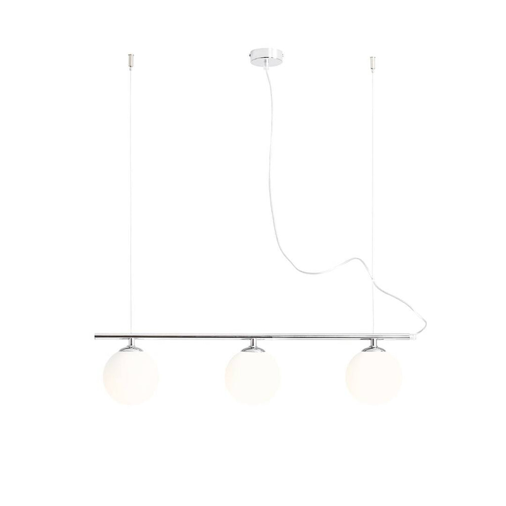 Aldex Lampa wisząca BERYL 3, 1006E_4, chrom/biały, 3x40W E14
