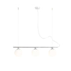 Aldex Lampa wisząca BERYL 3, 1006E_4, chrom/biały, 3x40W E14