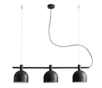 Aldex Lampa wisząca BERYL 3, 976E_1, czarna, 3x60W E27