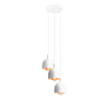 Aldex Lampa wisząca BERYL 3, na kole, 976E_R, biała, 3x60W E27