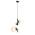 Aldex Lampa wisząca BLOOM 4 BLACK 1091L1 czarny/biały 2x40W E14 + 2x60W E27