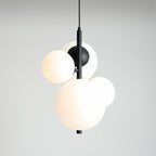 Aldex Lampa wisząca BLOOM 4 BLACK 1091L1 czarny/biały 2x40W E14 + 2x60W E27