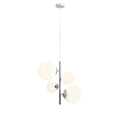 Aldex Lampa wisząca BLOOM 4 CHROME 1091L4 chrom/biały 2x40W E14 + 2x60W E27