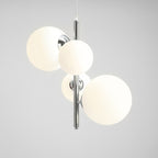 Aldex Lampa wisząca BLOOM 4 CHROME 1091L4 chrom/biały 2x40W E14 + 2x60W E27