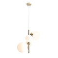 Aldex Lampa wisząca BLOOM 4 GOLD 1091L30 złoty/biały 2x40W E14 + 2x60W E27