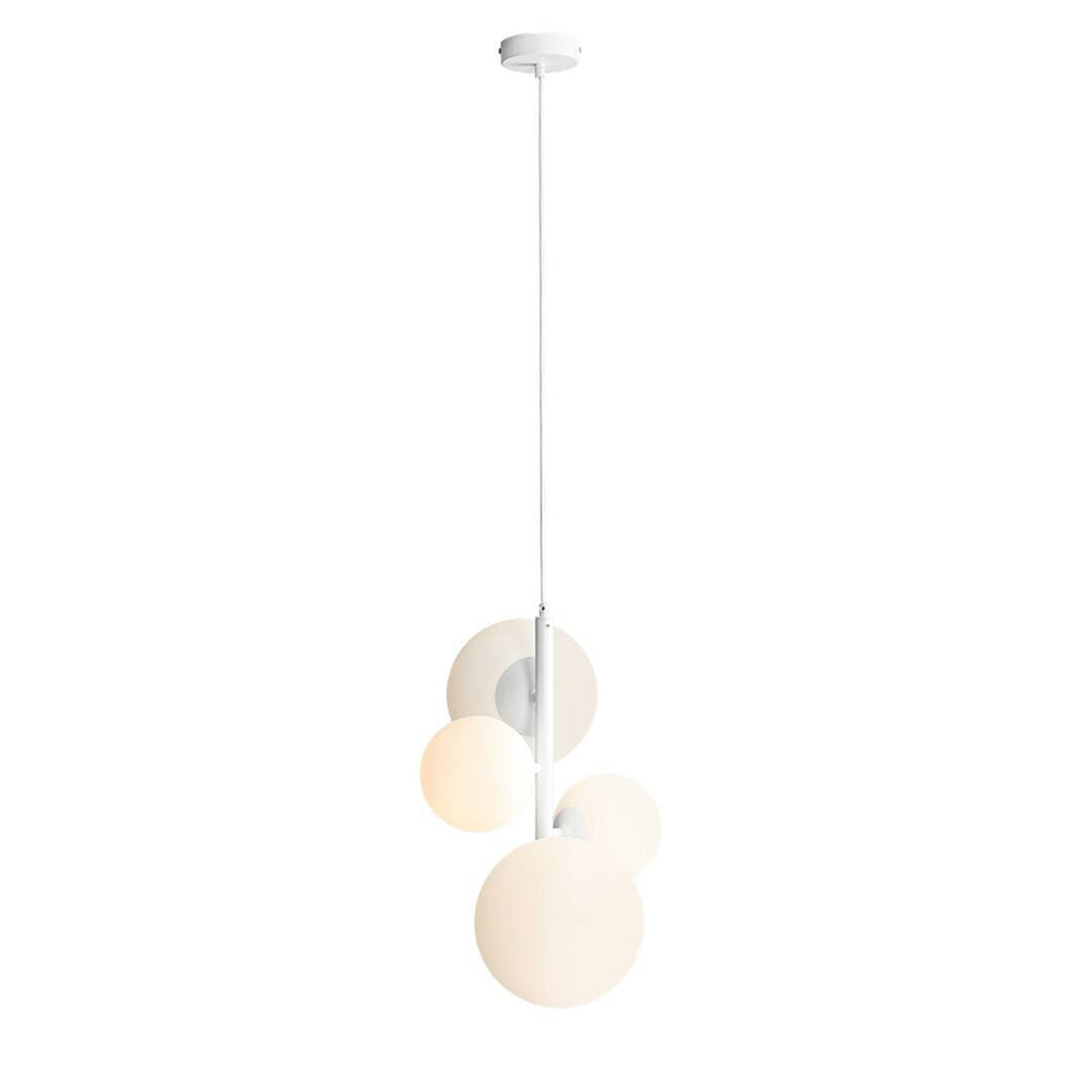 Aldex Lampa wisząca BLOOM 4 WHITE 1091L biała 2x40W E14 + 2x60W E27