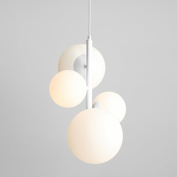 Aldex Lampa wisząca BLOOM 4 WHITE 1091L biała 2x40W E14 + 2x60W E27