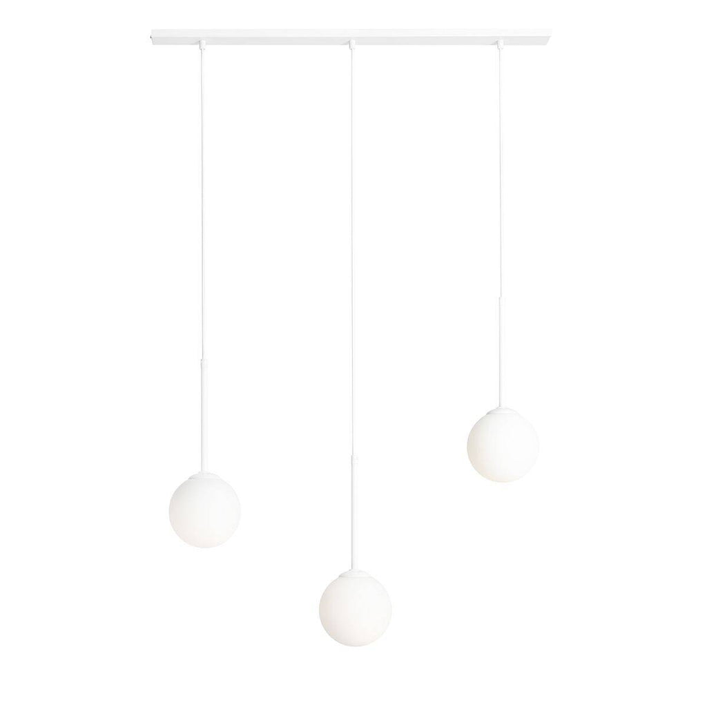 Aldex Lampa wisząca BOSSO 3, listwa, 1087E, biała, 3x40W E14