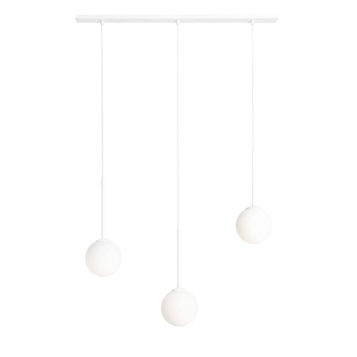 Aldex Lampa wisząca BOSSO 3, listwa, 1087E, biała, 3x40W E14