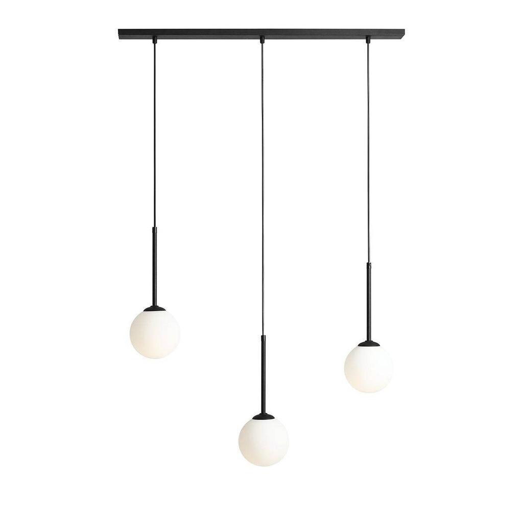 Aldex Lampa wisząca BOSSO 3, listwa, 1087E_1, czarna, 3x40W E14