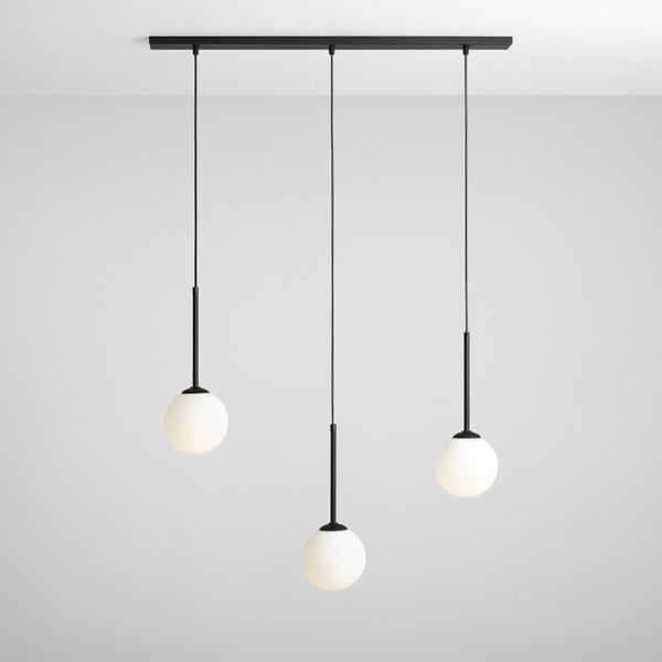 Aldex Lampa wisząca BOSSO 3, listwa, 1087E_1, czarna, 3x40W E14
