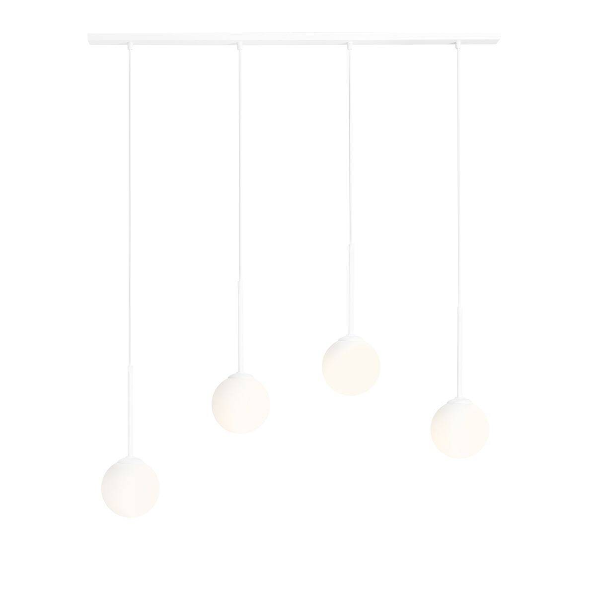 Aldex Lampa wisząca BOSSO 4, listwa, 1087L, biała, 4x40W E14
