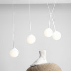 Aldex Lampa wisząca BOSSO 4, listwa, 1087L, biała, 4x40W E14