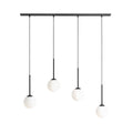 Aldex Lampa wisząca BOSSO 4, listwa, 1087L1, czarna, 4x40W E14