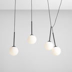 Aldex Lampa wisząca BOSSO 4, listwa, 1087L1, czarna, 4x40W E14