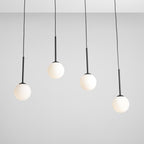 Aldex Lampa wisząca BOSSO 4, listwa, 1087L1, czarna, 4x40W E14