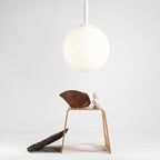 Aldex Lampa wisząca BOSSO GRANDE 1087XXL, 50 cm, biała, 3x60W E27