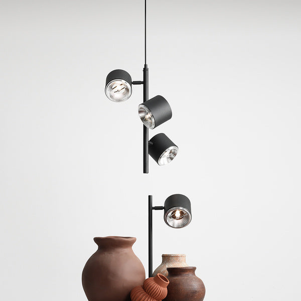 Aldex Lampa wisząca BOT 3, 1047E, czarna, 3x35W GU10