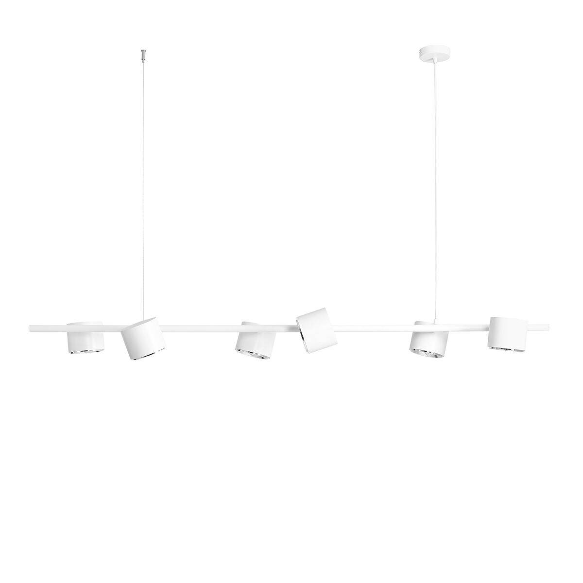 Aldex Lampa wisząca BOT 6, 1046K, biała, 6x35W GU10