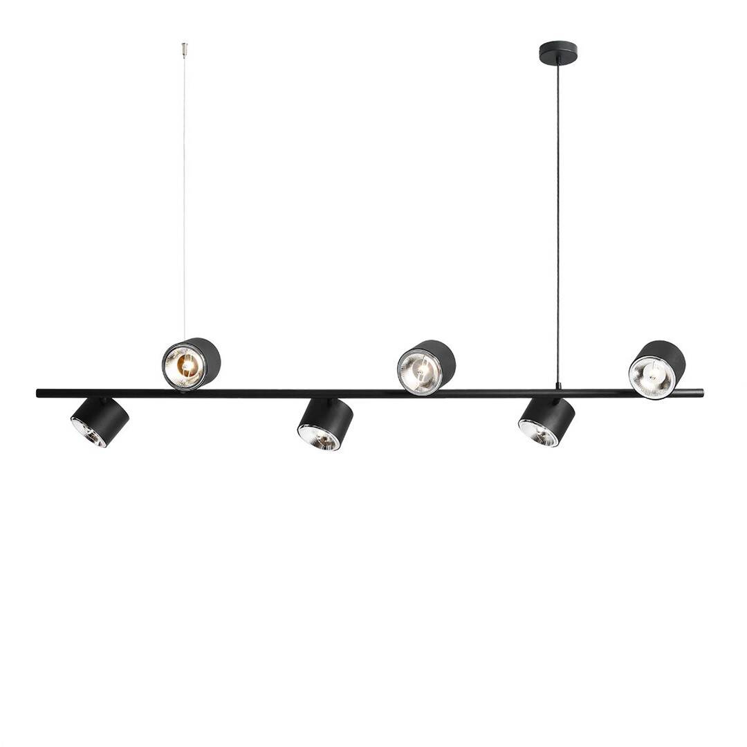 Aldex Lampa wisząca BOT 6, 1047K, czarna, 6x35W GU0