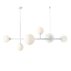 Aldex Lampa wisząca DIONE 6 1092K, biała, 2x60W E27 + 4x40W E14
