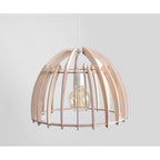Aldex Lampa wisząca FOREST 970G, biały/drewno, 1x60W E27